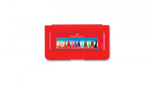 Faber-Castell Altıgen Pastel Plastik Kutu 12 Renk