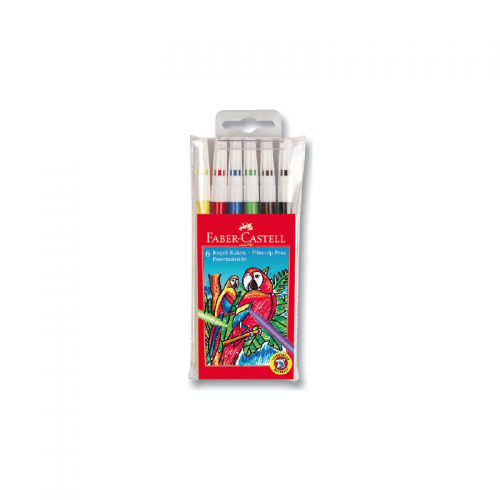 Faber-Castell Keçeli Kalem 6 Renk Yıkanabilir