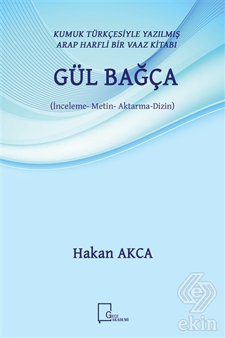Gül Bağça - Kumuk Türkçesiyle Yazılmış Arap Harfli