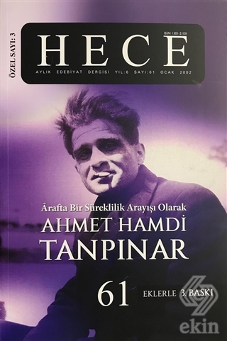 Hece Aylık Edebiyat Dergisi Ahmet Hamdi Tanpınar Ö