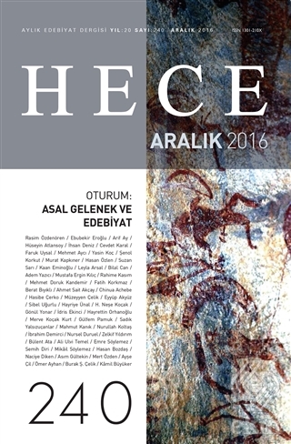 Hece Aylık Edebiyat Dergisi Sayı : 240 - Aralık 20