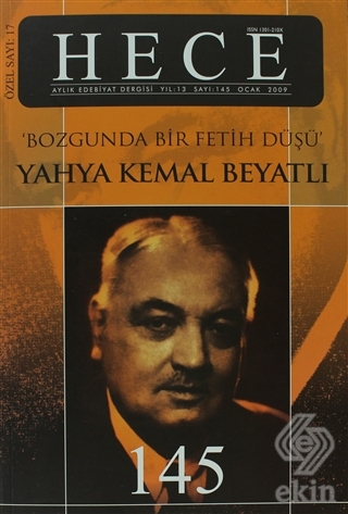 Hece Aylık Edebiyat Dergisi Yahya Kemal Beyatlı Öz