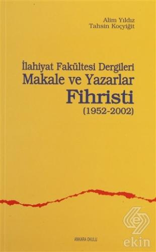 İlahiyat Fakültesi Dergileri Makale ve Yazarlar Fi