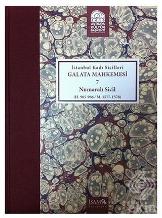 İstanbul Kadı Sicilleri - Galata Mahkemesi 7 Numar