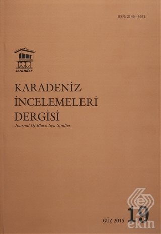 Karadeniz İncelemeleri Dergisi Sayı: 19 Güz 2015