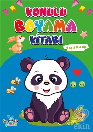 Konulu Boyama Kitabı - Yeşil Kitap