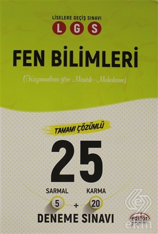 LGS Fen Bilimleri Tamamı Çözümlü 25 Deneme Sınavı