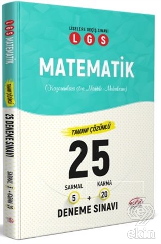LGS Matematik Tamamı Çözümlü 25 Deneme Sınavı