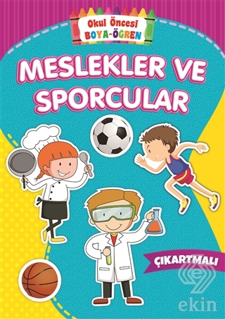 Meslekler ve Sporcular - Okul Öncesi Boya-Öğren