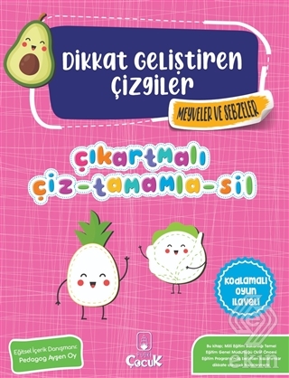 Meyveler ve Sebzeler - Dikkat Geliştiren Çizgiler