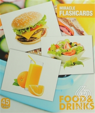 Miracle Flashcards - Food and Drink-Box 45 Cards