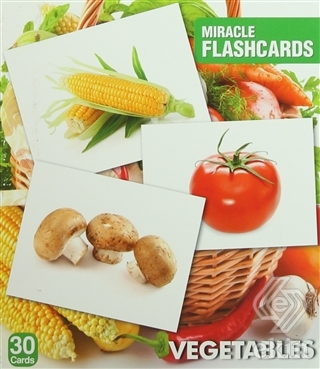 Miracle Flashcards - Vegetables Box 30 Cards