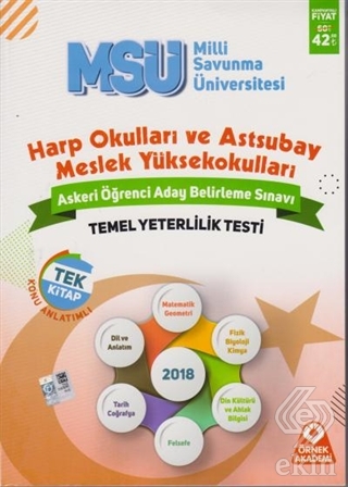 MSÜ Askeri Öğrenci Aday Belirleme Sınavı Temel Yet