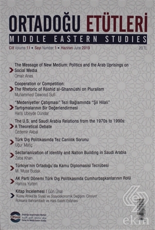 Ortadoğu Etütleri Cilt: 11 Sayı 1 Haziran 2019