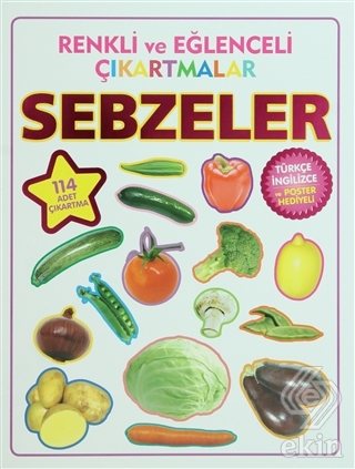Renkli ve Eğlenceli Çıkartmalar - Sebzeler (Vegeta