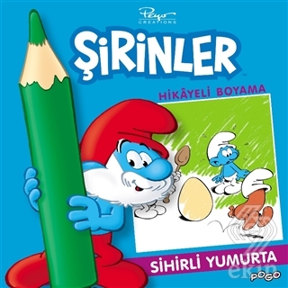 Sihirli Yumurta Hikayeli Boyama - Şirinler