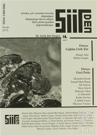 Şiirden İki Aylık Şiir Dergisi Sayı: 18