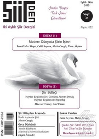 Şiirden İki Aylık Şiir Dergisi Sayı: 31 Eylül - Ek