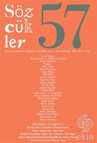 Sözcükler Dergisi Sayı : 57 (Eylül-Ekim 2015)