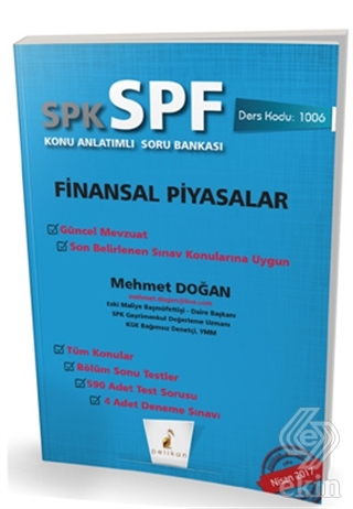 SPK - SPF Finansal Piyasalar Konu Anlatımlı Soru B