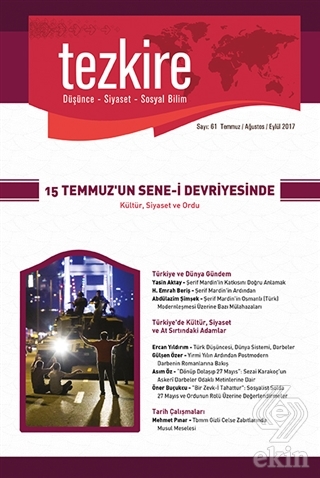 Tezkire Dergisi Sayı : 61 Temmuz - Ağustos - Eylül