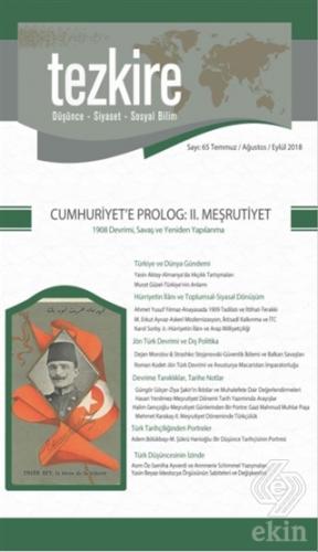 Tezkire Dergisi Sayı: 65 Temmuz - Ağustos - Eylül