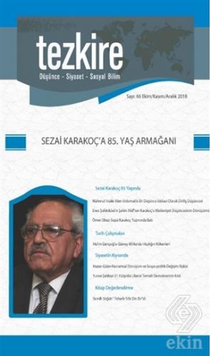 Tezkire Dergisi Sayı: 66 Ekim - Kasım Aralık 2018