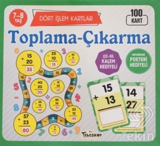 Toplama-Çıkarma / Dört İşlem Kartlar 7-8 Yaş