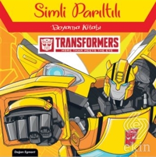 Transformers Simli Parıltılı Boyama Kitabı