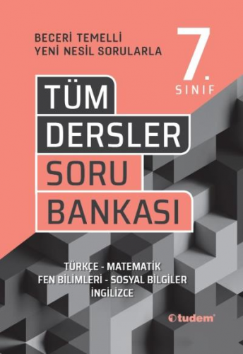 Tudem 7.Sınıf Tüm Dersler Soru Bankası
