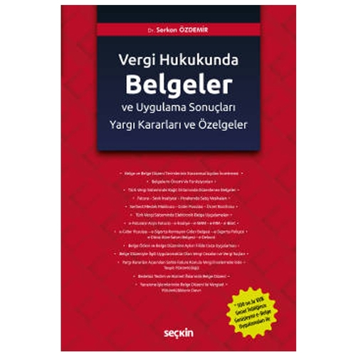 Türk Vergi Hukukunda Belgeler ve Uygulama Sonuçlar