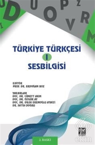 Türkiye Türkçesi 1 - Ses Bilgisi