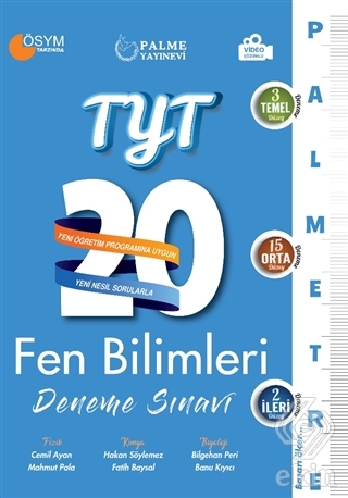 TYT Fen Bilimleri 20 Deneme Sınavı (Palmetre Seris