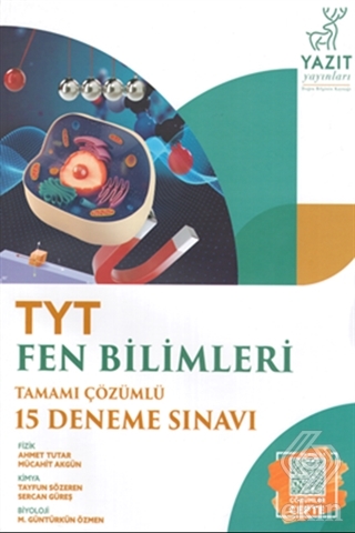 Yazıt YKS TYT Fen Bilimleri Tamamı Çözümlü 15 Deneme Sınavı
