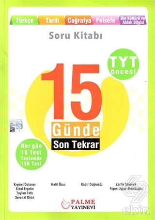 TYT Öncesi 15 Günde Son Tekrar