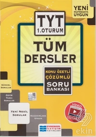 TYT Tüm Dersler Konu Özetli Çözümlü Soru Bankası 1