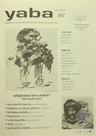 Yaba Edebiyat Dergisi Sayı: 101 / Ekim-Kasım-Aralı