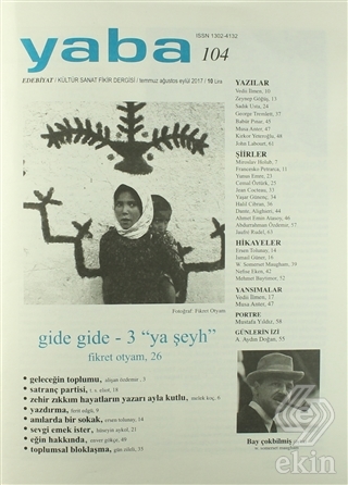 Yaba Edebiyat Dergisi Sayı: 104 Temmuz-Ağustos-Eyl