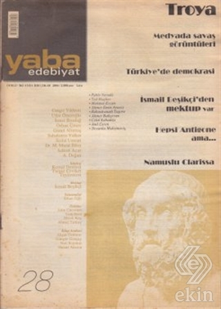Yaba Edebiyat Dergisi Sayı: 28
