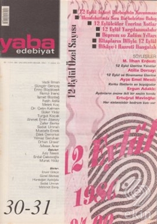 Yaba Edebiyat Dergisi Sayı: 30-31