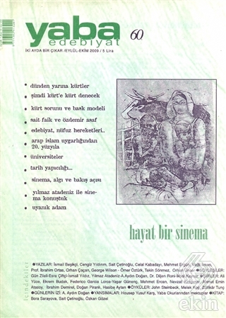 Yaba Edebiyat Dergisi Sayı: 60