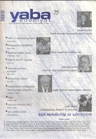 Yaba Edebiyat Dergisi Sayı: 75