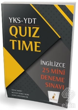YKS-YDT İngilizce Quiz Time 25 Mini Deneme Sınavı