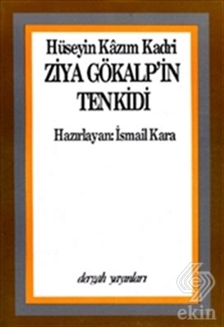Ziya Gökalp\'in Tenkidi