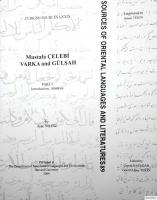 Mustafa Çelebi Varka and Gülşah Part I-III Introduction, Analysis : Mustafa Çelebi Varka ve Gülşah
