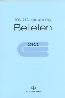 Türk Dili Araştırmaları Yıllığı - Belleten 2010 : 2