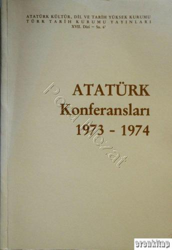 Atatürk Konferansları 6 ( 1973 - 1974 ) [ 1977 basım, Karton ]