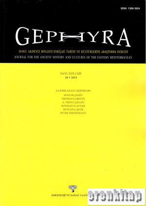 Gephyra: Band 10, 2013 A. Vedat Çelgin