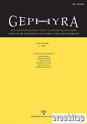 Gephyra: Band 9, 2012 A. Vedat Çelgin