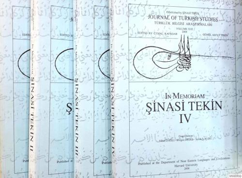 In Memoriam Şinasi Tekin volumes I-IV Cemal Kafadar